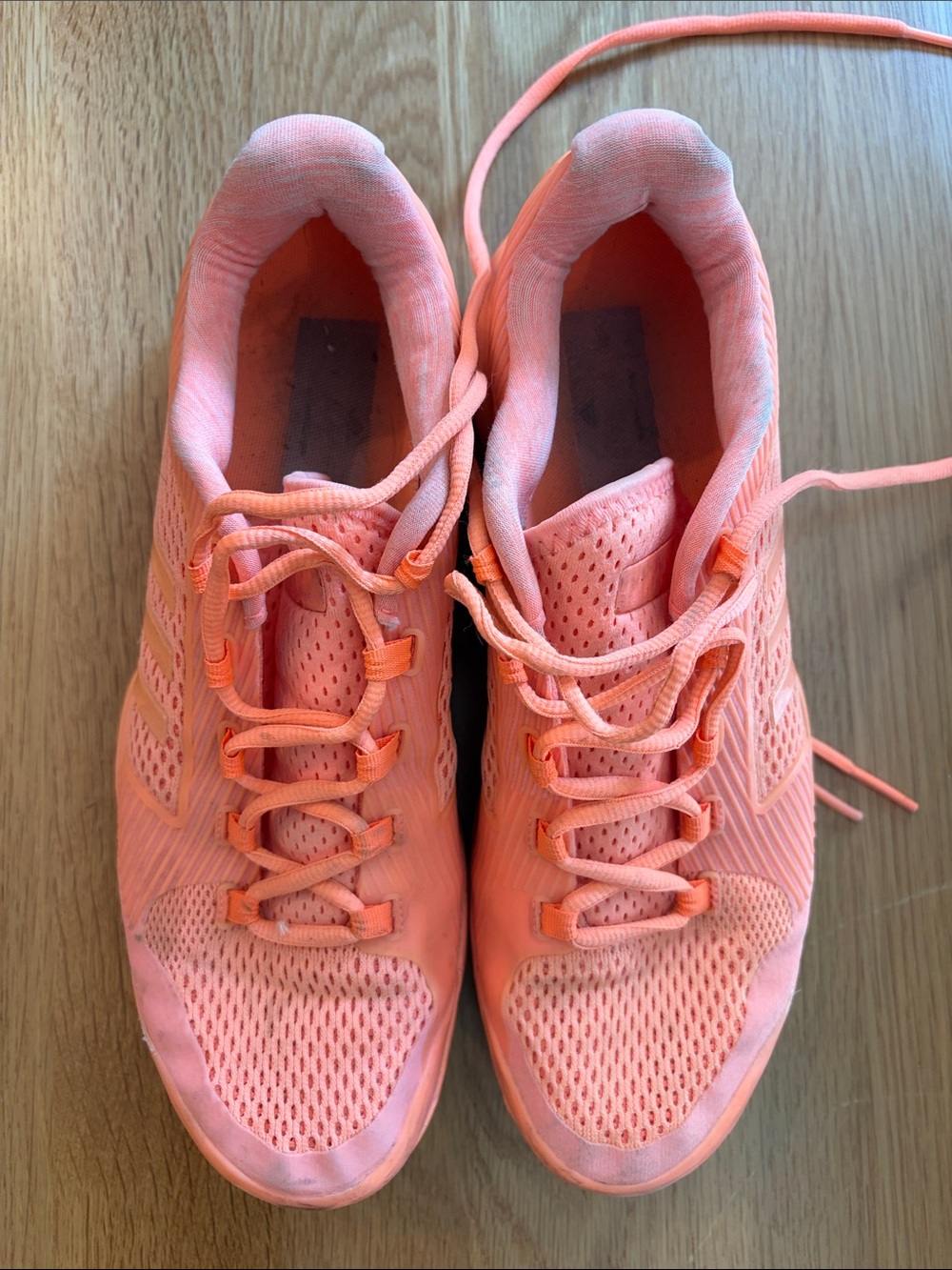Adidas tennis shoes. Used but good condition with lots of life left.